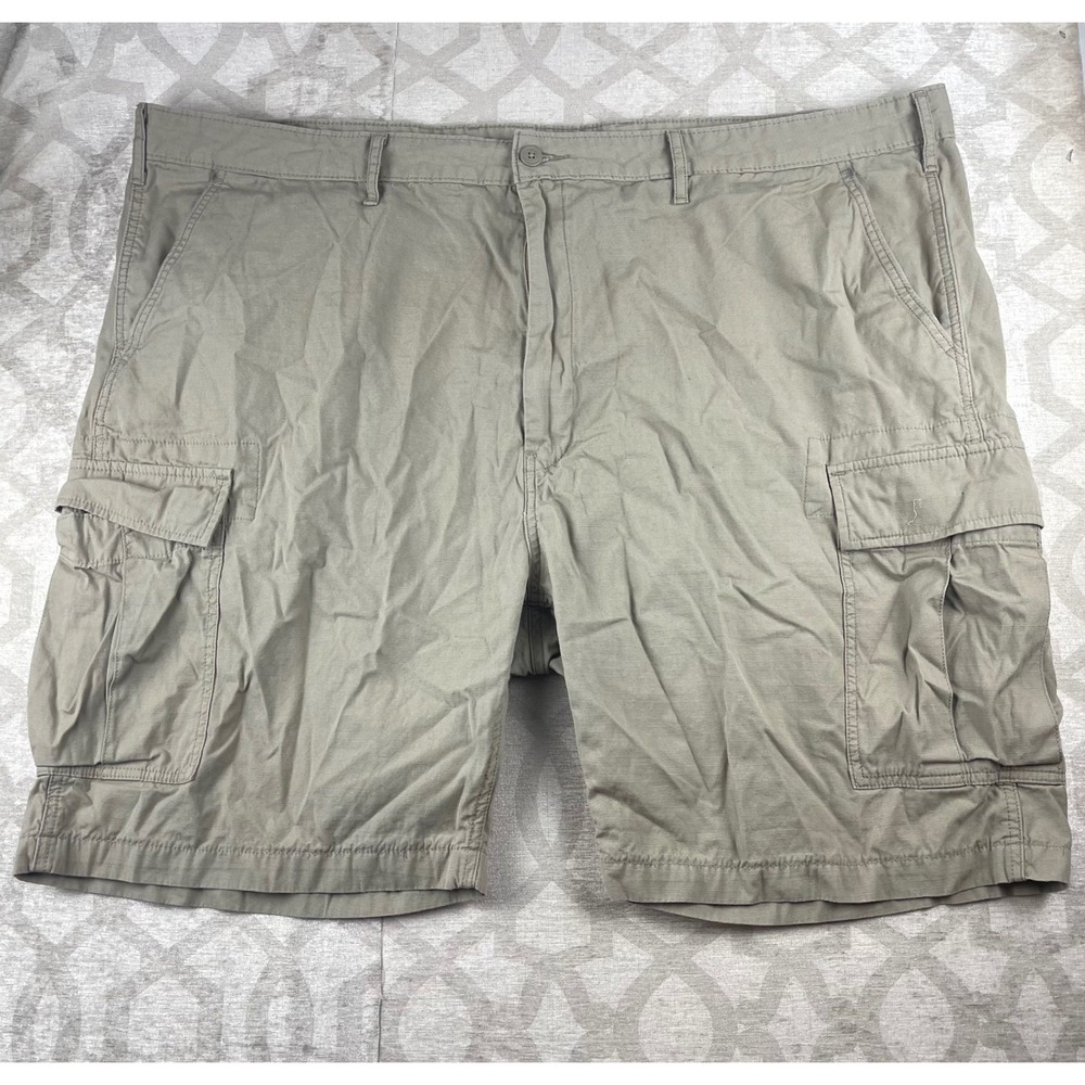 Levi's Carrier Cargo Shorts Mens 50 Khaki Tan Good Cotton Ripstop Utility Summer